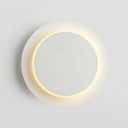 Modern Geometric Led Wall Sconce Light For Living Room White / Round