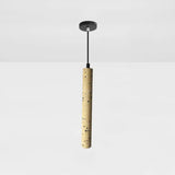 Modern Geometric Resin Hanging Lamp For Bedroom - Stylish Ceiling Lighting With 1 Bulb Beige