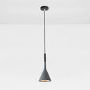 Modern Geometric Resin Hanging Lamp For Bedroom - Stylish Ceiling Lighting With 1 Bulb Grey