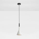 Modern Geometric Resin Hanging Lamp For Bedroom - Stylish Ceiling Lighting With 1 Bulb White
