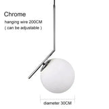 Modern Glass Ball Pendant Lights For Dining Room Indoor Home Kitchen Fixtures Hanging Lamp Bar