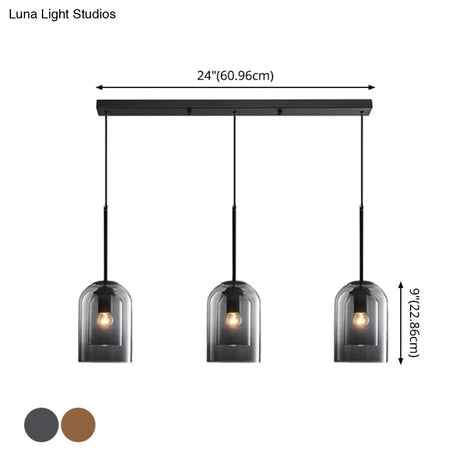 Modern Glass Bell Pendant Lamp For Stylish Bedroom Ceiling