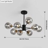 Modern Glass Bubble Chandelier Pendant Lights For Bedrooms