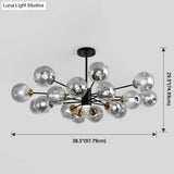 Modern Glass Bubble Chandelier Pendant Lights For Bedrooms