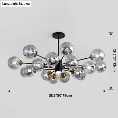 Modern Glass Bubble Chandelier Pendant Lights For Bedrooms