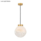Modern Glass Irregular Pendant Lighting For Kitchen And Dining Room - White