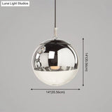 Modern Globe Pendant Light: Simple Glass Fixture For Restaurants