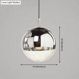 Modern Globe Pendant Light: Simple Glass Fixture For Restaurants