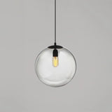 Modern Globe Pendant Light: Simple Glass Fixture For Restaurants Clear / 10