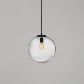 Modern Globe Pendant Light: Simple Glass Fixture For Restaurants Clear / 6