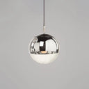 Modern Globe Pendant Light: Simple Glass Fixture For Restaurants Silver / 6
