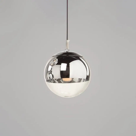 Modern Globe Pendant Light: Simple Glass Fixture For Restaurants Silver / 6