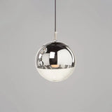 Modern Globe Pendant Light: Simple Glass Fixture For Restaurants Silver / 8