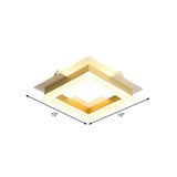 Modern Gold Led Ceiling Lamp For Staircases With Warm/White Light