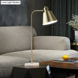 Modern Gold Night Lamp For Study Room - 1-Light Table Lighting With Metal Tapered Shade