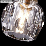 Modern Gold Pineapple Crystal Flush Mount Ceiling Light - Stylish Flushmount Lighting