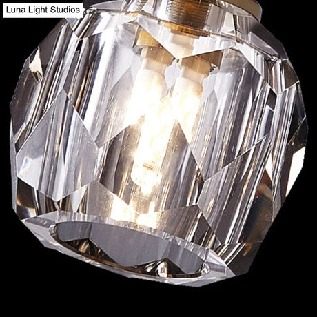 Modern Gold Pineapple Crystal Flush Mount Ceiling Light - Stylish Flushmount Lighting