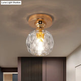 Modern Gold Pineapple Crystal Flush Mount Ceiling Light - Stylish Flushmount Lighting