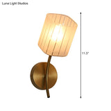 Modern Gold Rectangular Sconce Lamp - Stylish Bedroom Lighting Fixture