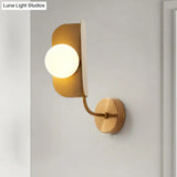 Modern Gold Sphere Metal Wall Light With Led Bulb - Stylish Mount Fixture