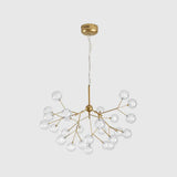 Modern Gold Sputnik Led Chandelier For Dining Room - Stylish Metal Pendant Fixture 27 / Bubble
