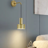 Modern Grenade Shaped Wall Lamp - Metallic Single Bedside Lighting Fixture Gold / A