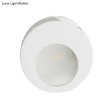 Modern Gypsum Wall Sconce Lamp - 1 Light Led Lighting In White For Living Room