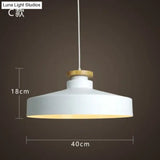 Modern Hanging Ceiling Lamps Wood Aluminium E27 Pendant Lights Dining Room Table Bedside Kitchen
