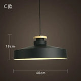Modern Hanging Ceiling Lamps Wood Aluminium E27 Pendant Lights Dining Room Table Bedside Kitchen