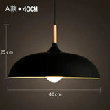 Modern Hanging Ceiling Lamps Wood Aluminium E27 Pendant Lights Dining Room Table Bedside Kitchen