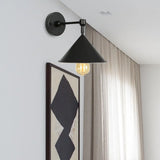Modern Industrial Bathroom Wall Sconce Lamp - Black/Gray Metallic Finish Black
