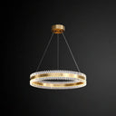 Modern Interlace Rings Chandelier - Metal Pendant Light For Living Room Gold / 16’