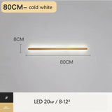 Modern Ip65 Waterproof Outdoor Lights Stainless Steel Long Led Wall Lamp Gold Light Garden Porch