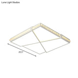 Modern K9 Crystal Led Flush Mount Ceiling Light With Remote Control Dimming White - Available In
