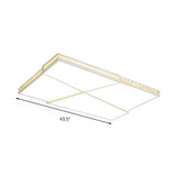 Modern K9 Crystal Led Flush Mount Ceiling Light With Remote Control Dimming White - Available In