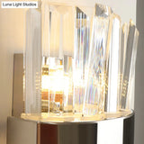 Modern K9 Crystal Sconce Wall Light For Bedroom - Clear Finish