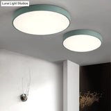 Modern Kids’ Bedroom Ceiling Light: Acrylic Round Flush Mount