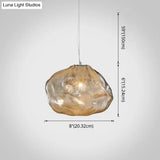 Modern Lattice Glass Ceiling Hanging Light Fixture For Restaurants - 1 Bun