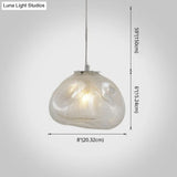 Modern Lattice Glass Ceiling Hanging Light Fixture For Restaurants - 1 Bun
