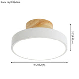 Modern Led Acrylic Circle Flush Mount Ceiling Light Fixture