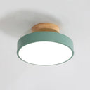 Modern Led Acrylic Circle Flush Mount Ceiling Light Fixture Green