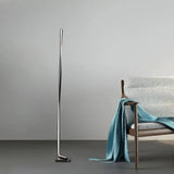 Modern Led Acrylic Floor Lamp For Study Room - Column Stand Up Lighting In Black/White/Gold With