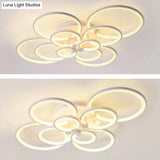 Modern Led Acrylic Flush Mount Ceiling Light For Bedroom