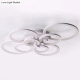 Modern Led Acrylic Flush Mount Ceiling Light For Bedroom