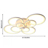 Modern Led Acrylic Flush Mount Ceiling Light For Bedroom
