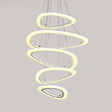 Modern Led Acrylic Triangle Ceiling Pendant Light Fixture - 1/2/3-Heads In Warm/White 5 / White Warm