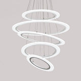 Modern Led Acrylic Triangle Ceiling Pendant Light Fixture - 1/2/3-Heads In Warm/White 5 / White