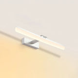 Modern Led Bathroom Mirror Cabinet Light In 3 Color Finishes Silver / Warm