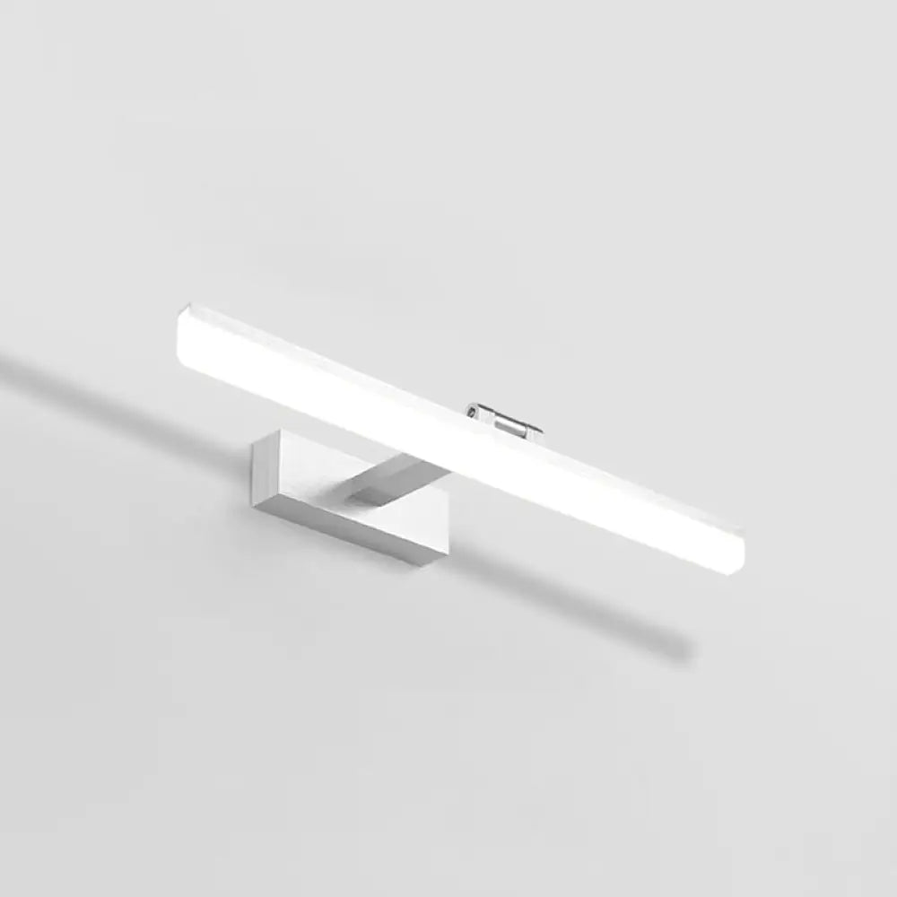 Modern Led Bathroom Mirror Cabinet Light In 3 Color Finishes Silver / White