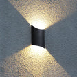 Modern Led Black Wall Sconce Lamp With Metal Shade For Yard